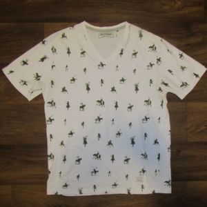 Akoo White T Shirt Size L Short Sleeve